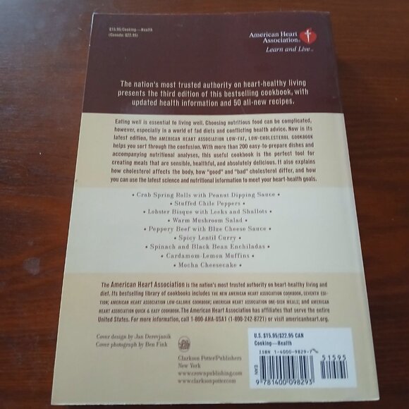 Low Fat Low Cholesterol Cookbook by AHA  Paperback GUC - Picture 4 of 8